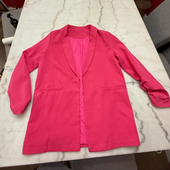 Evie Brooks Jackets & Blazers - Evie Brooks Hot Pink Blazer